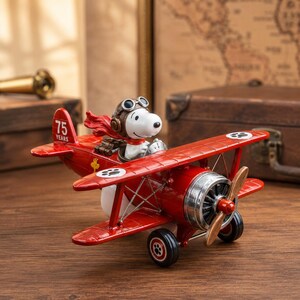 Snoopy Flying Ace ブリキ製 飛行機 フィギュア キャラクターグッズ Snoopy Flying Ace ブリキ製 飛行機 フィギュア