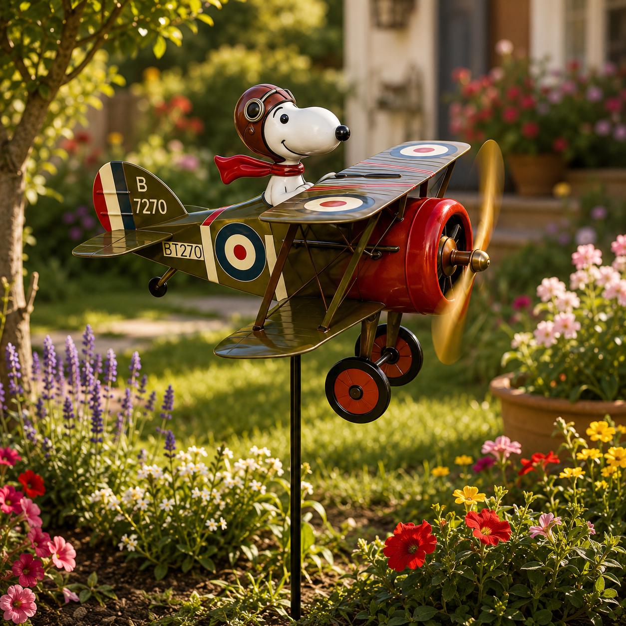 Snoopy Garden Spinner - Etsy