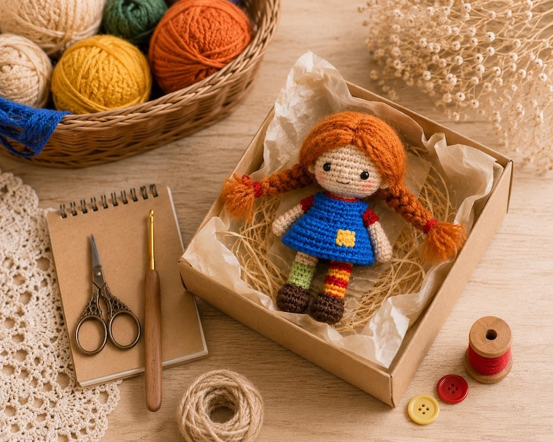 Crafts&Co Maison miniature DIY avec meubles | Maison de poupée DIY pour adultes | Kit de maison de poupée en bois | Mini maison en bois avec lumière | 1