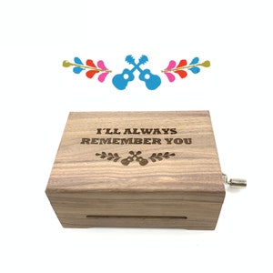 Coco Pixar Music Box: &quot;Remember Me&quot; Song, Customizable Engraving