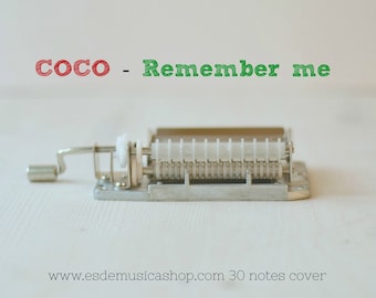 Coco Remember me in a 30 notes  music mechanism. Hand Cranked.