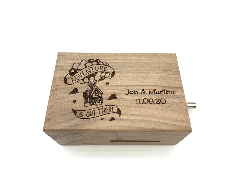Up Music Box. Engraved With the House of the Movie up and Your Etsy