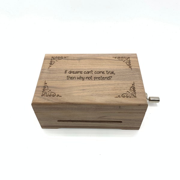 Custom music box with custom song. 20 or 30 notes music mechanism to make your song perfect cover