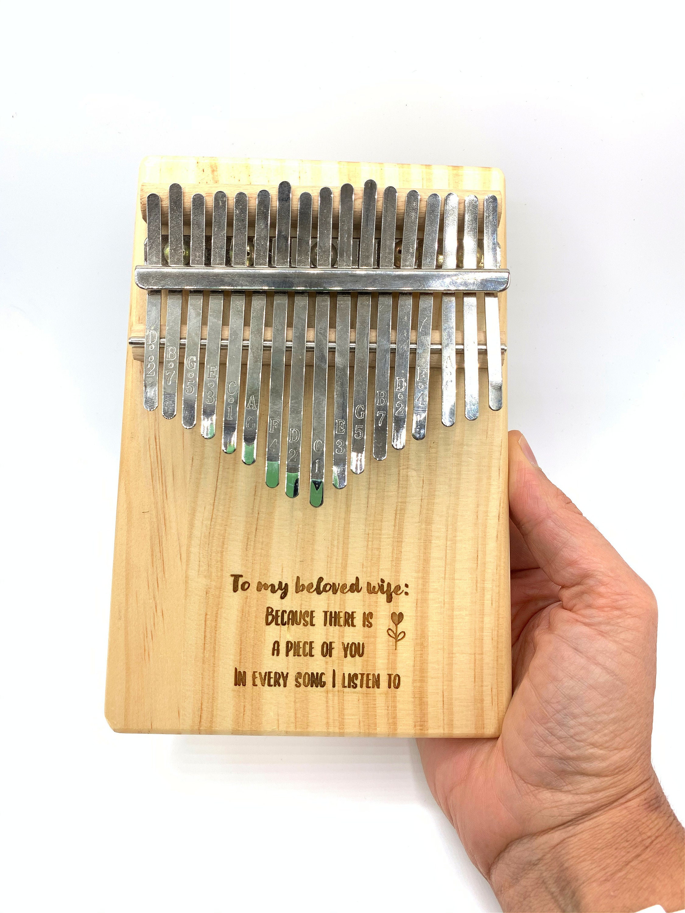 African Kalimba 17 Keys Thumb Piano Make Music With This Etsy