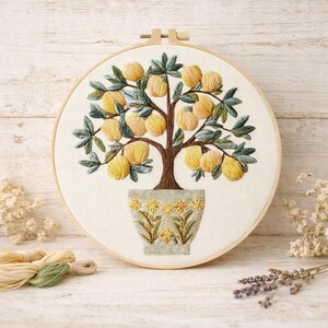 Blue Birds Embroidery Kit – Floral Needlepoint DIY Craft, Beginner Friendly
