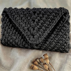 Crochet Clutch Pattern PDF, Easy Crochet Purse Pattern, Modern Envelope Clutch, Digital Download, DIY Handbag Tutorial, Beginner Crochet Bag