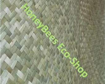 Green Herringbone Weave Seagrass Matting 4' x 8' rolls- Tropical Decor for Parties- Great for Ceiling/Wall Cover
