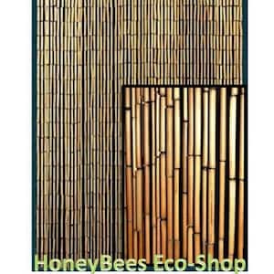 Natural Hand Made Bamboo Beaded Door Curtain- Vintage Style Zen Space Decor Great for separating small Dorm Spaces/Tiny houses
