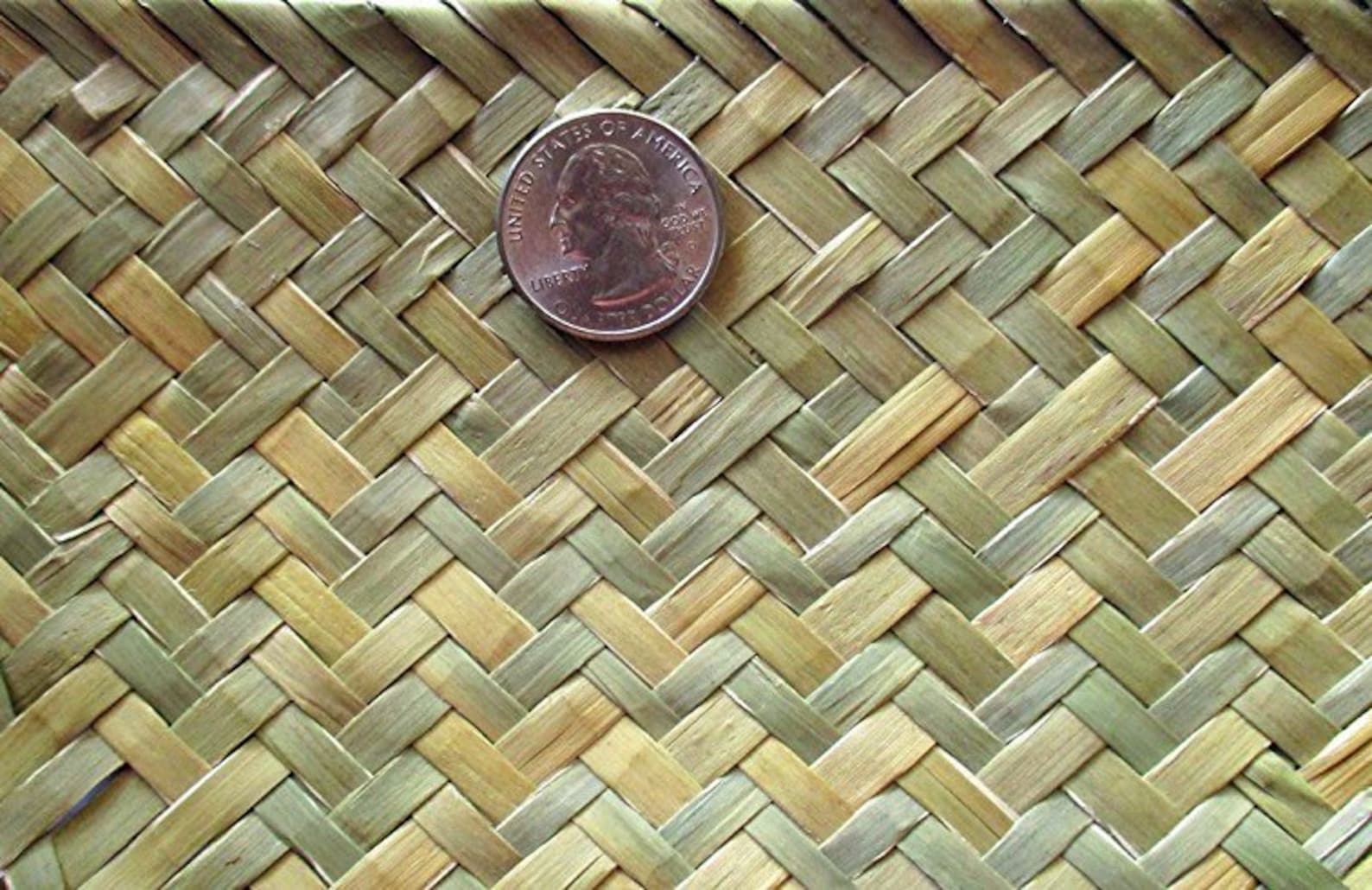 Green Herringbone Weave Straw Matting 3' x 6' Rolls Etsy
