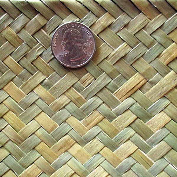 Green Herringbone Weave Seagrass Matting 4' x 8' rolls- Tropical Tiki Decor- Great for Ceiling/Wall Cover
