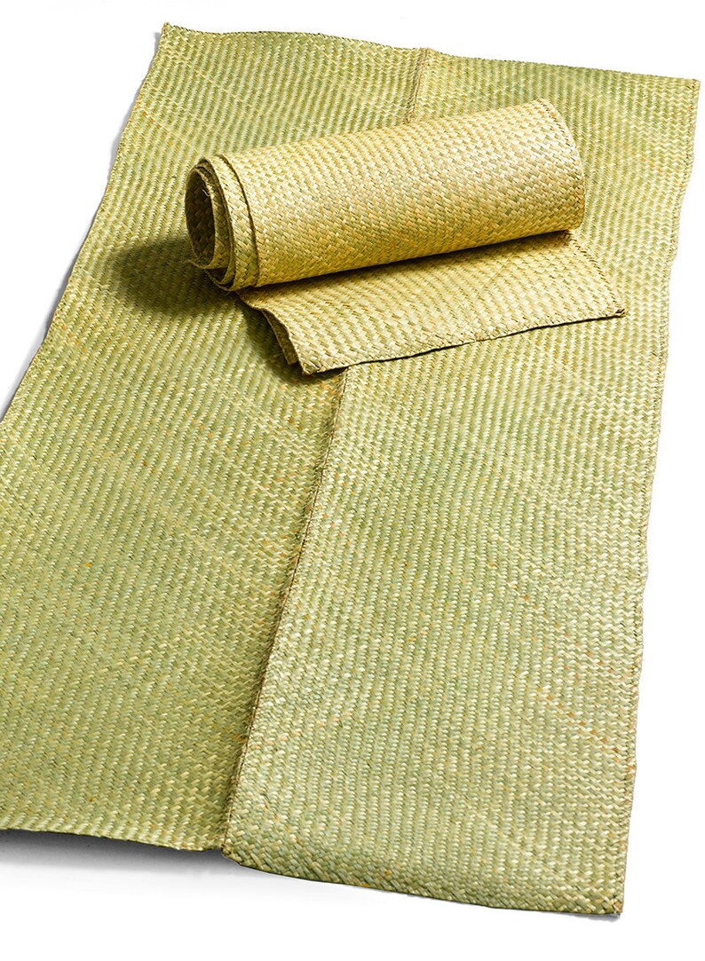 Green Herringbone Weave Straw Matting 3' X 6' Rolls Etsy