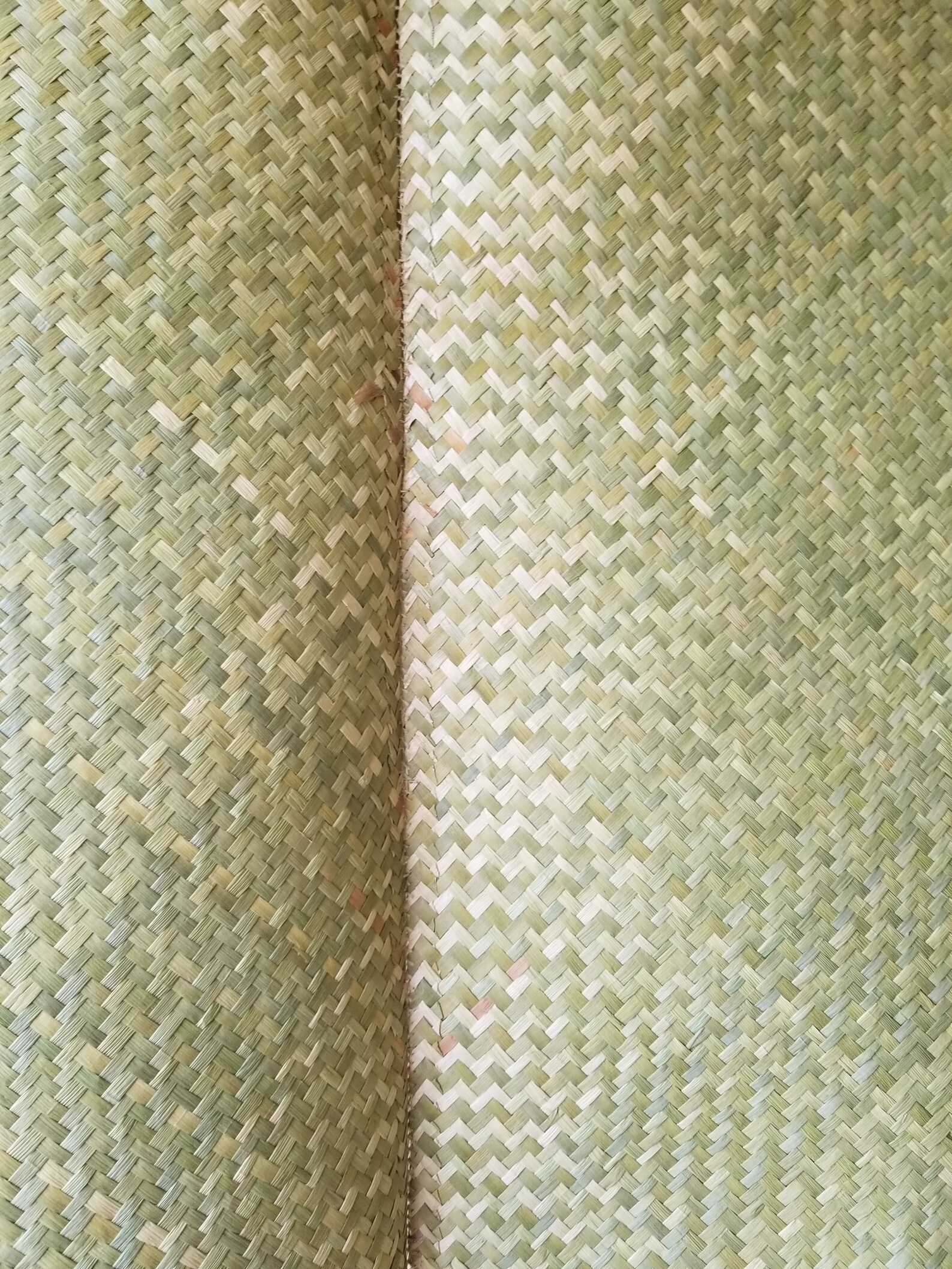 Green Herringbone Weave Straw Matting 3' X 6' Rolls Etsy