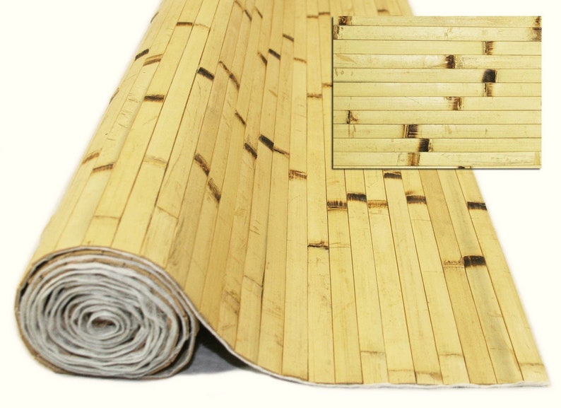Bamboo Wall Covering/wainscoting Paneling Rolls Sold in 4x8 Etsy