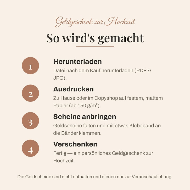 Geldgeschenk Hochzeit personalisiert | VW Bulli Camper Poster | Geldgeschenk Brautpaar | Digitaler Download A4 A3 image 8