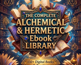 130+ Complete Alchemical and Hermetic Ebook Library | Premium Esoteric Alchemy Archive Occult Philosophy Spagyrics Instant Digital Download