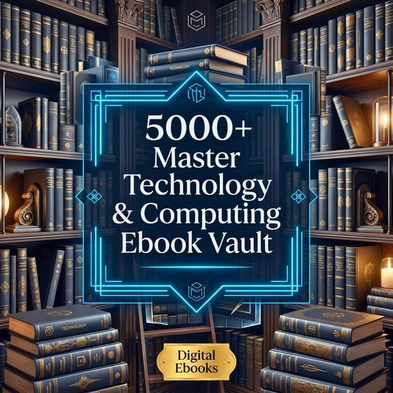 5000+ Technology and Computing Ebook Bundle | Premium Digital IT Library | Software Development Cyber Security Coding Books Instant Download