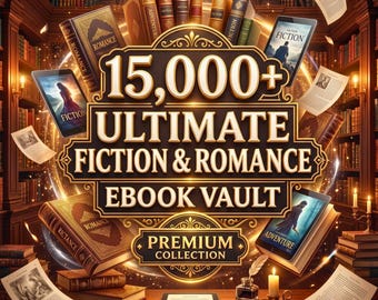 15000+ Digital Ebook Bundle | Fiction and Romance Novel Collection | Ultimate YA Thriller Library | Instant Digital Download Archive
