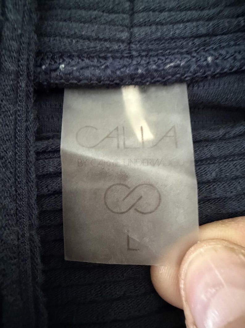 Calia Navy Blue Ribbed Turtleneck Sweater image 4
