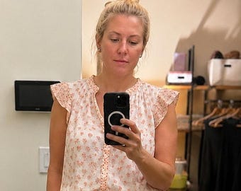 Lucky brand white and coral
