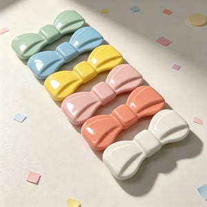 Ceramic Bow Drawer Pull,Colorful bow ceramic handles for children's rooms,dressing table,cute  knobs,for Girls Room Furniture Upcycle