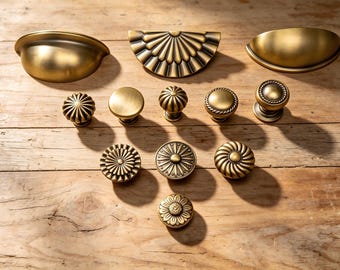 Brass Drawer Knobs,Antique bronze drawer handles, etched vintage cabinet handles, drawer handles, exquisite furniture hardware, rass Handles