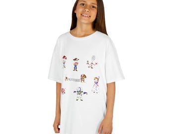 Camiseta infantil con personajes de Toy Story / Estampado fantasioso dibujado a mano