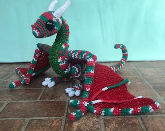 Poseable Medium Wyvern: Holiday Tinsel