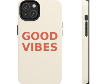 Good Vibes Tåligt Mobilskal | Robust Skyddsskal | iPhone 14 15 Pro Max | Gåva