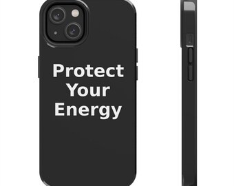 Positiv energi, robust telefonskal | Robust skyddsfodral | iPhone 14 15 Pro | Motiverande present