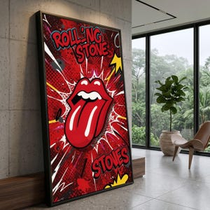 Rolling Stones Pop Art - Etsy