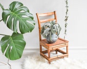 Vintage kids chair, small chair, flower stool, school chair, mini stool, chair for flower decoration, small wooden chair, wooden stool