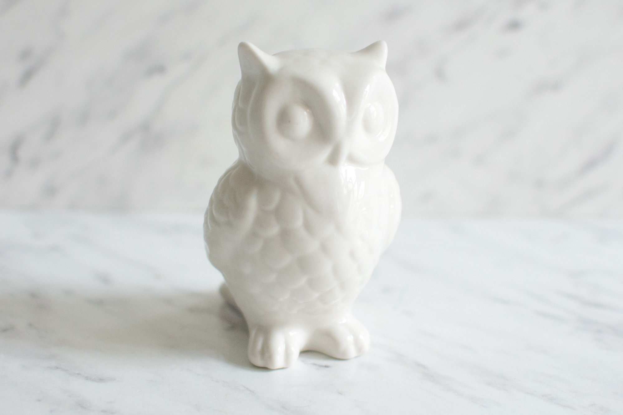 White Decorative Owl Figure - Etsy Denmark