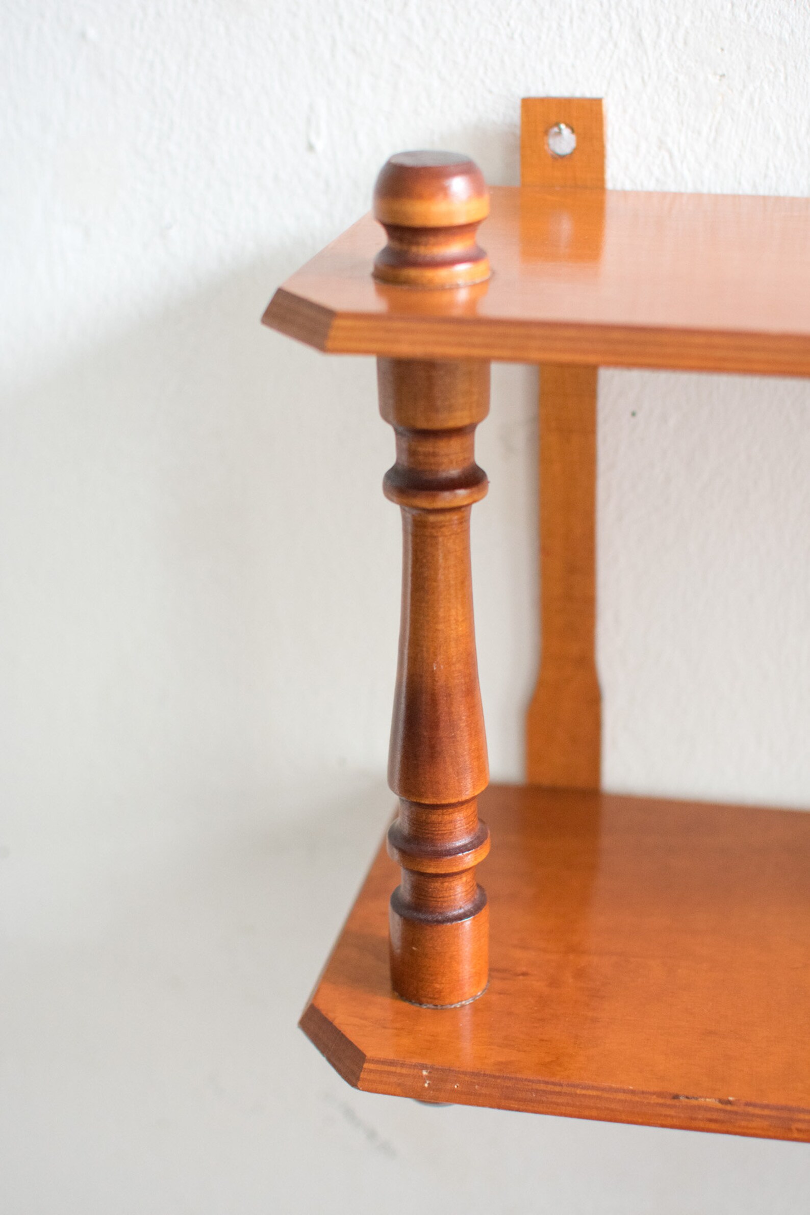 Estante de pared vintage hecho de madera | Etsy