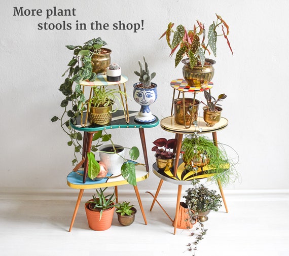 Plant Stool Formica Table Plant Tables Stands Indoor Plant Etsy