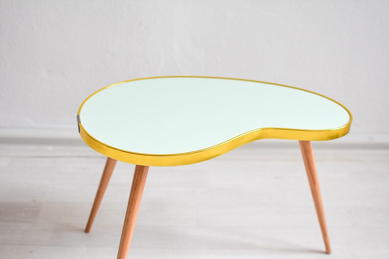 Green plant stand plant stool green kidney table indoor Etsy