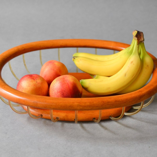 Vintage teak bowl, teak fruit bowl,fruit bowl, teak decor 60s, teak bowl, wooden dish, wooden bowl, teak fruit bowl, mid century teak decor