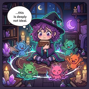 PNG de círculo de sal protector, pegatina de invocación de bruja adorable, arte demoníaco espeluznante, descarga digital de ritual de medianoche