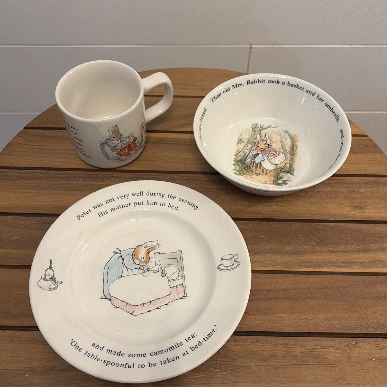 Peter Rabbit Plate Set Kids - Etsy