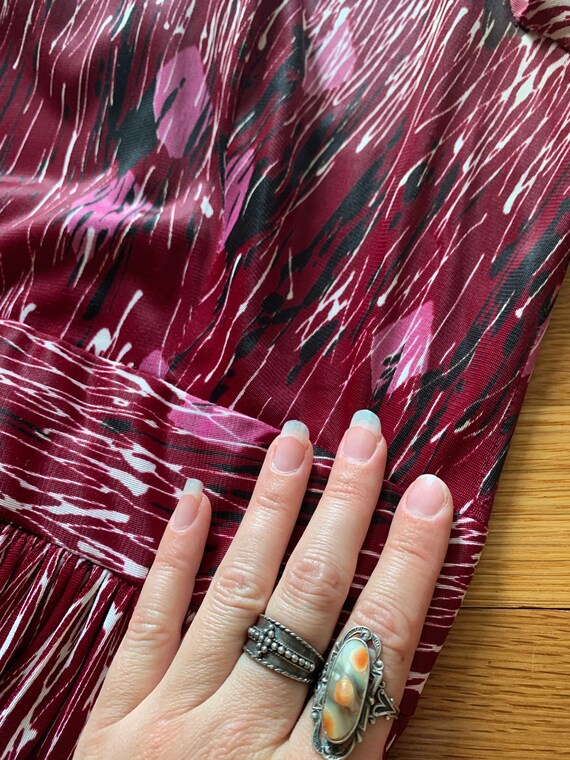 Vintage 1960s paint splatter print mod dress // Mediu… Gem