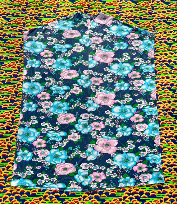1960s bold floral print muumuu // Free Size // vi… - image 5