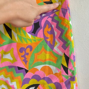 1960s REVERSIBLE psychedelic kaleidoscope print dress // XS - S // vintage 60s colorful rainbow mini dress cotton shift dress