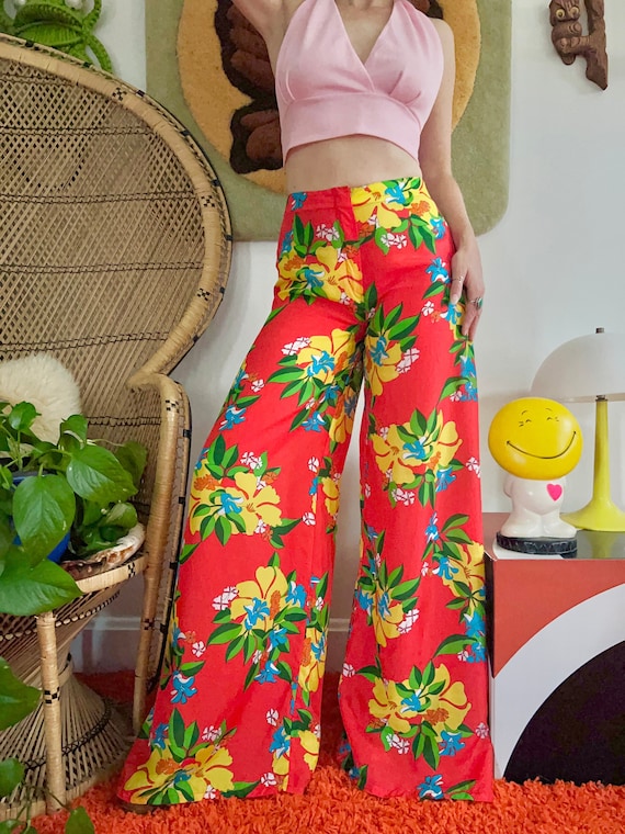 Summer Trousers, Wide Leg, Floral & Lightweight Summer Trousers