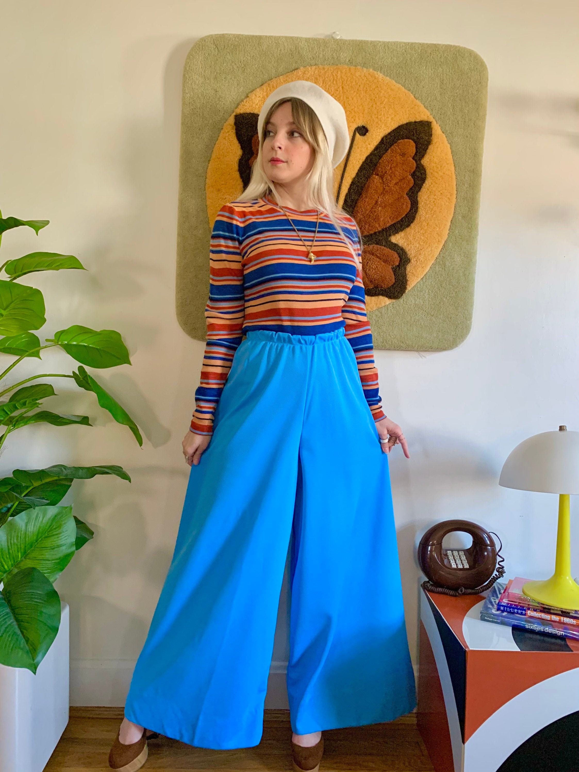 Wide leg pants clearance 70s