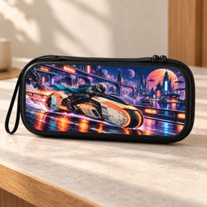 EVA Carrying Case Compatible with Switch 2, Double-Sided Gaming Art