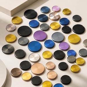 Plankschijven van metaal met schijfbinding | 28 mm 32 mm 38 mm | Set van 11 schijven