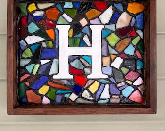Mosaik Glasmalerei Anfangszeichen