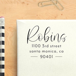 Return Address Stamp, Self Inking Stamp, Personalized Stamp, Custom Address Stamp, Self-Ink Return Address Stamp