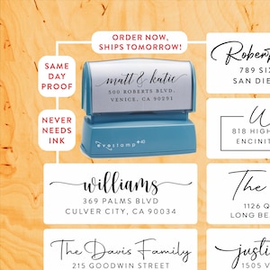 Sello de dirección de remitente SUPERIOR / Sello de dirección autoentintable / Mejor valorado en Etsy / Máxima calidad