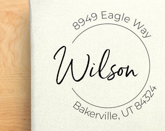 Custom Address Stamp, Self Ink Return Address Stamp, Personalized Address Stamp, Self Inking Custom Address Stamp - Serendipity