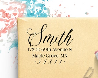 Custom Address Stamp, Personalized Address Stamp, Self Ink Custom Address Stamp, Self Ink Return Address Stamp